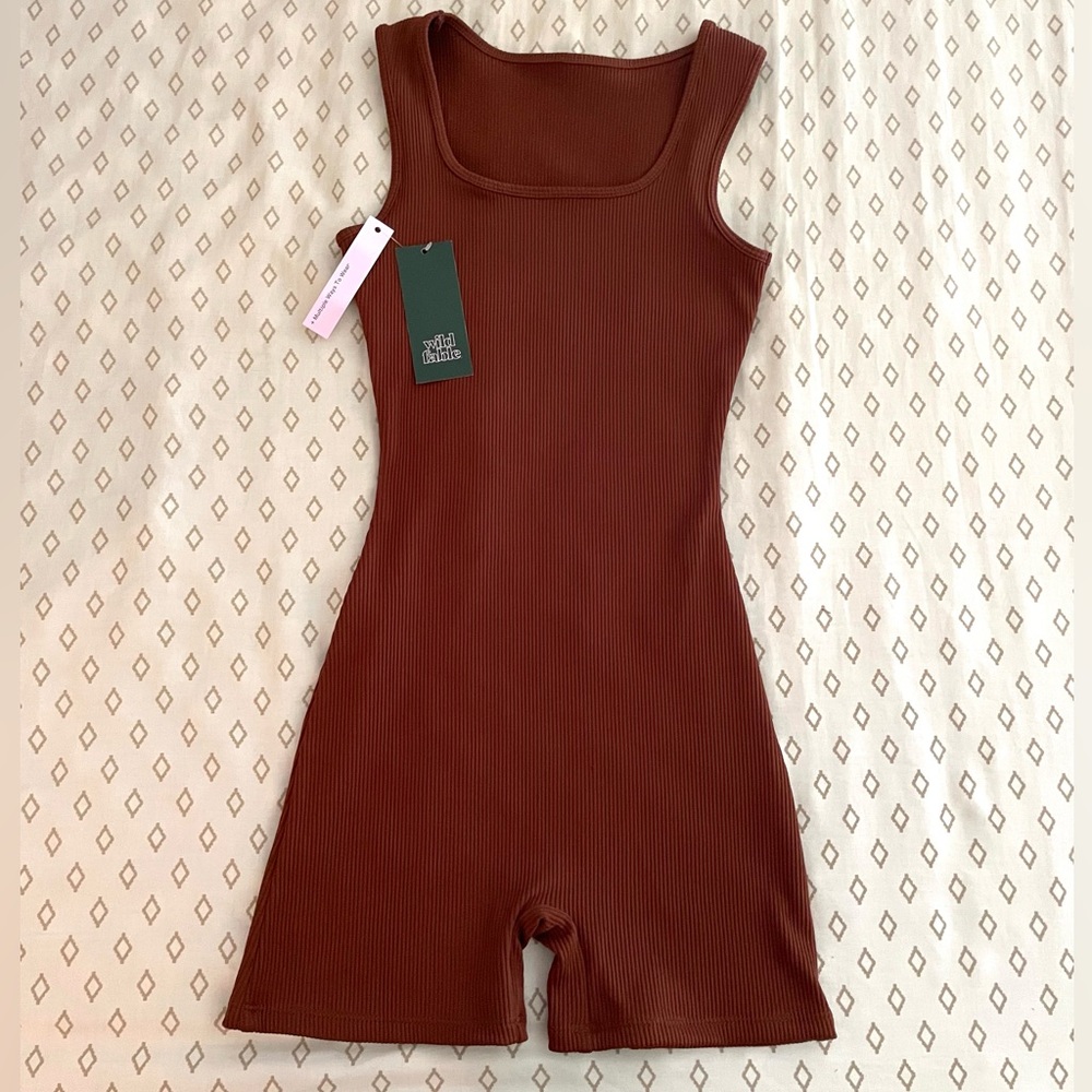 NWT Brown Wild Fable Athletic Romper